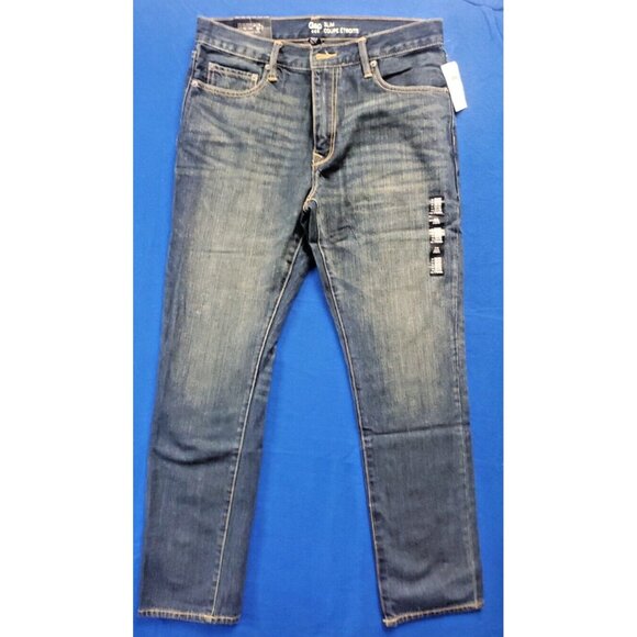 Gap Factory Lim Coupe Etroite NEW Denim Jeans Pants Men's Size 32 X 30 - Picture 1 of 16